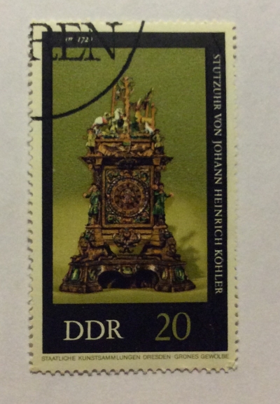 Почтовая марка ГДР (DDR) Stutzuhr | Год выпуска 1975 | Код каталога Михеля (Michel) DD 2058