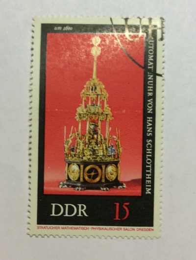Почтовая марка ГДР (DDR) Machine clock | Год выпуска 1975 | Код каталога Михеля (Michel) DD 2057
