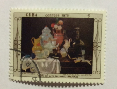 Почтовая марка Куба (Cuba correos) Francisco Peralta: Still Life | Год выпуска 1975 | Код каталога Михеля (Michel) CU 2026