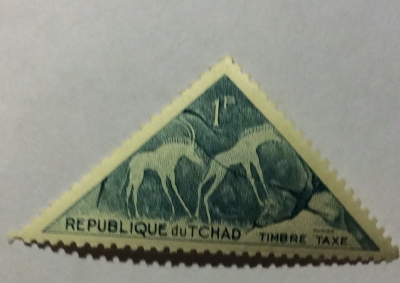 Почтовая марка Чад (Republique du Tchad) Antelopes | Год выпуска 1962 | Код каталога Михеля (Michel) TD P26