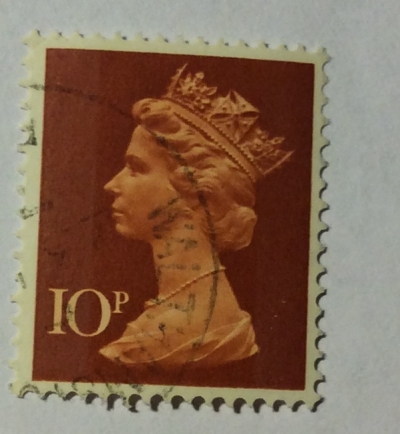 Почтовая марка Великобритания (United Kingdom) Queen Elizabeth II - Decimal Machin | Год выпуска 1971 | Код каталога Михеля (Michel) GB 573.09.1