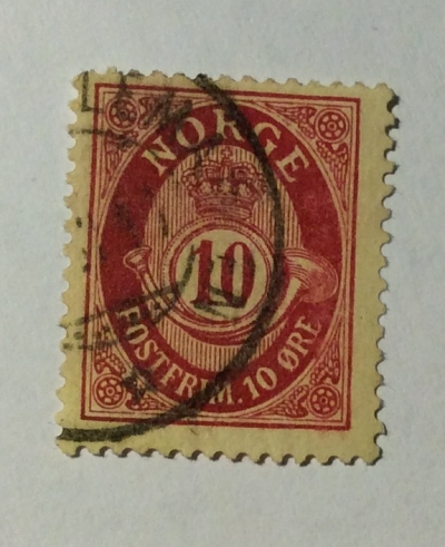 Почтовая марка Норвегия (Norge postfrim) NORGE in Roman Capitals | Год выпуска 1895 | Код каталога Михеля (Michel) NO 56Bb