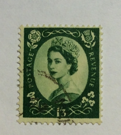 Почтовая марка Великобритания (United Kingdom) Queen Elizabeth II - Predecimal Wilding | Год выпуска 1959 | Код каталога Михеля (Michel) GB 333xX