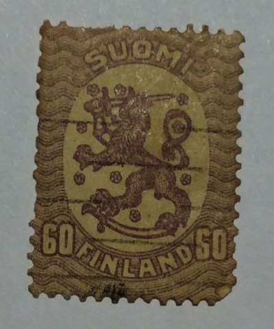 Почтовая марка Финляндия (Suomi Finland) Definitive series I: Lion type m/17 | Год выпуска 1921 | Код каталога Михеля (Michel) FI 84Aa