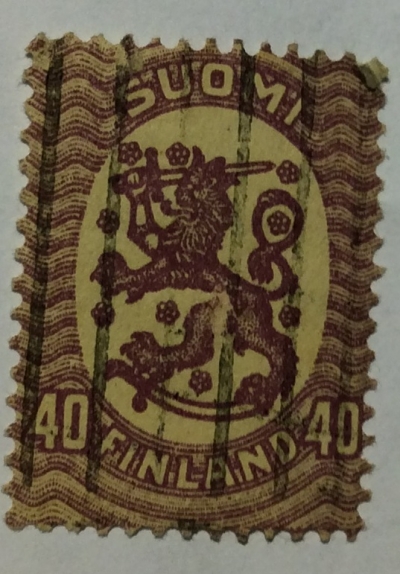 Почтовая марка Финляндия (Suomi Finland) Definitive series I: Lion type m/17 | Год выпуска 1917 | Код каталога Михеля (Michel) FI 79A