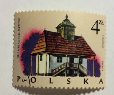 Почтовая марка Польша (Polska) Town Hall, Sulmierzyce | Год выпуска 1974 | Код каталога Михеля (Michel) PL 2304