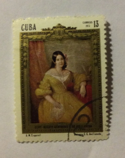 Почтовая марка Куба (Cuba correos) Gertrudis Gomez de Avellaneda | Год выпуска 1973 | Код каталога Михеля (Michel) CU 1847