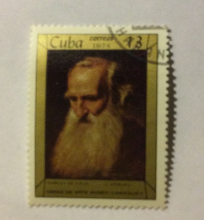 Почтовая марка Куба (Cuba correos) Old man's head - j. Arburu | Год выпуска 1974 | Код каталога Михеля (Michel) CU 1937