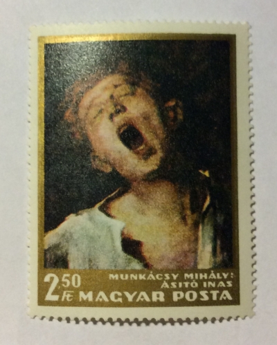 Почтовая марка Венгрия (Magyar Posta) Yawning Boy by Mihály Munkácsi | Год выпуска 1966 | Код каталога Михеля (Michel) HU 2296A