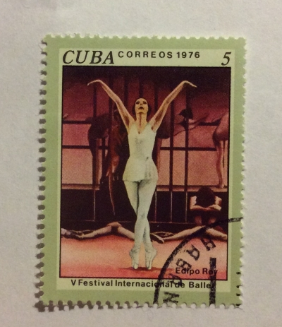 Почтовая марка Куба (Cuba correos) Oedipus Rex, 5th International Ballet Festival | Год выпуска 1976 | Код каталога Михеля (Michel) CU 2171
