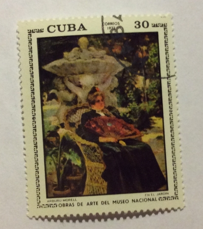 Почтовая марка Куба (Cuba correos) In the Garden, by Arburu Morell. | Год выпуска 1973 | Код каталога Михеля (Michel) CU 1854