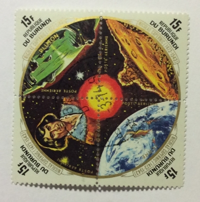 Почтовая марка Бурунди (Republique du Burundi) Airmail - The 500th Anniversary of the Birth of Copernicus | Год выпуска 1973 | Код каталога Михеля (Michel) BI 947-950