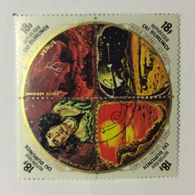 Почтовая марка Бурунди (Republique du Burundi) Airmail - The 500th Anniversary of the Birth of Copernicus | Год выпуска 1973 | Код каталога Михеля (Michel) BI 951-954