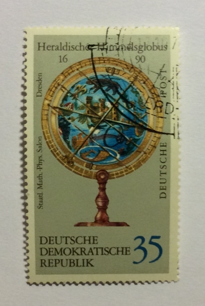Почтовая марка ГДР (DDR) Heraldic sky globe | Год выпуска 1972 | Код каталога Михеля (Michel) DD 1797