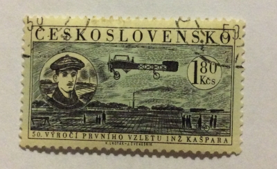 Почтовая марка Чехословакия (Ceskoslovensko) Portrait of Jan Kašpar | Год выпуска 1959 | Код каталога Михеля (Michel) CS 1160