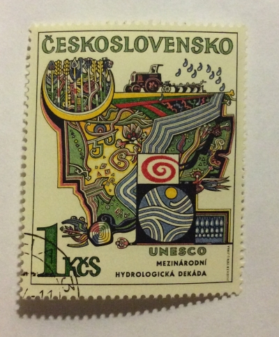 Почтовая марка Чехословакия (Ceskoslovensko) Hydrological Decade UNESCO (1965-1974) | Год выпуска 1974 | Код каталога Михеля (Michel) CS 2196