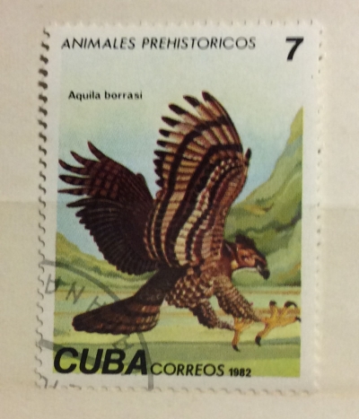 Почтовая марка Куба (Cuba correos) Cuban Fossile Eagle (Aquila borrasi) | Год выпуска 1982 | Код каталога Михеля (Michel) CU 2693