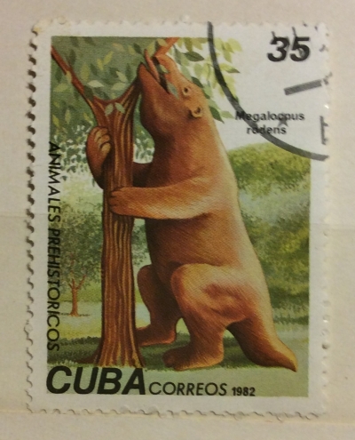 Почтовая марка Куба (Cuba correos) Great Sloth (Megalocnus rodens) | Год выпуска 1982 | Код каталога Михеля (Michel) CU 2695