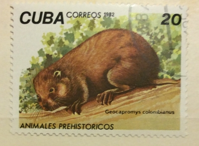 Почтовая марка Куба (Cuba correos) Hutia (Geocapromys colombianus) | Год выпуска 1982 | Код каталога Михеля (Michel) CU 2694