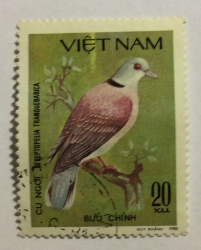 Почтовая марка Вьетнам (Vietnam) Chinese Spotted Dove (Streptopelia chinensis) | Год выпуска 1978 | Код каталога Михеля (Michel) VN 949