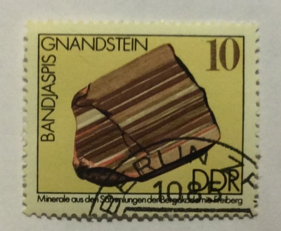Почтовая марка ГДР (DDR) Tape jasper from Gnadstein | Год выпуска 1974 | Код каталога Михеля (Michel) DD 2006