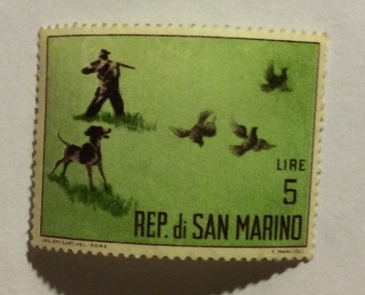 Почтовая марка Сан-Марино (Rep San Marino) Jacht | Год выпуска 1962 | Код каталога Михеля (Michel) SM 743