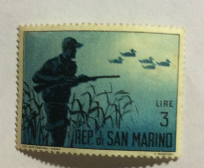 Почтовая марка Сан-Марино (Rep San Marino) Jacht | Год выпуска 1961 | Код каталога Михеля (Michel) SM 741