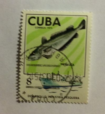 Почтовая марка Куба (Cuba correos) Atlantic Cod (Gadus morhua) | Год выпуска 1975 | Код каталога Михеля (Michel) CU 2033