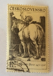 Horse and Soldier, by Albrecht Durer (1505)