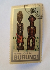 Ancestorfigures of Baule-tribe