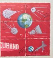 Cuban Postal Rocket Experiment - The 25th Anniversary of Various Rockets and Satellites