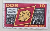 Flag with Marx and Lenin