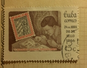 Stamp collectors, stamp Michel number. 615